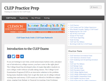 Tablet Screenshot of cleppracticeprep.com